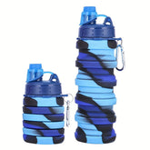 Collapsible Silicone Water Bottle 500ml BPA Free